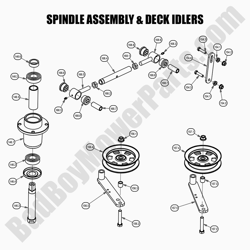 2021 Maverick - Spindle Assembly & Idlers